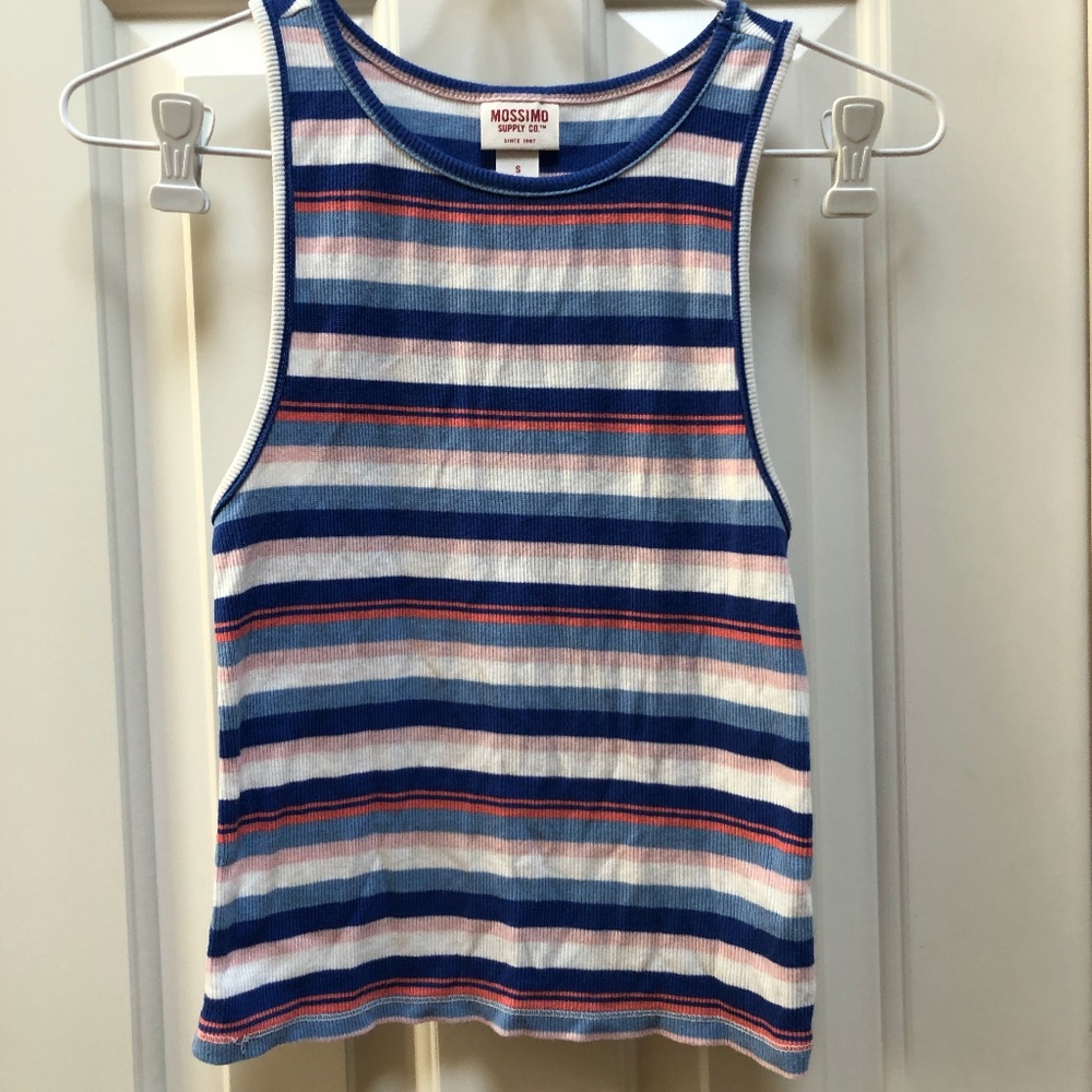 Mossimo Supply Co. striped high neck tank top